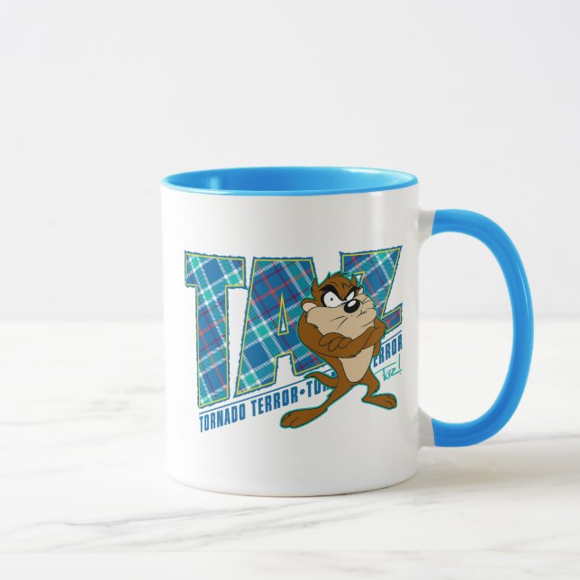 TAZ™ Tornado Terror Plaid Mug (Right)