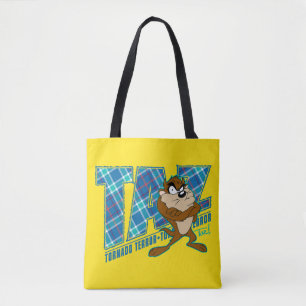 TAZ™ Tornado Terror Plaid Tote Bag