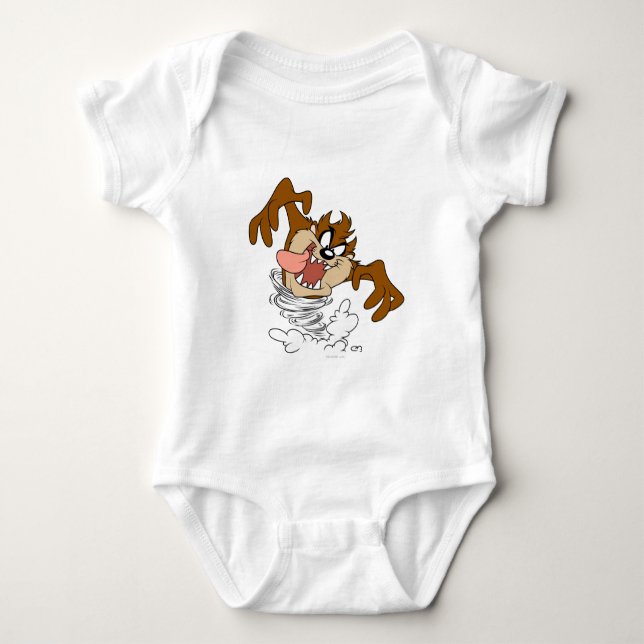 TAZ™ Whirling Tornado Baby Bodysuit (Front)