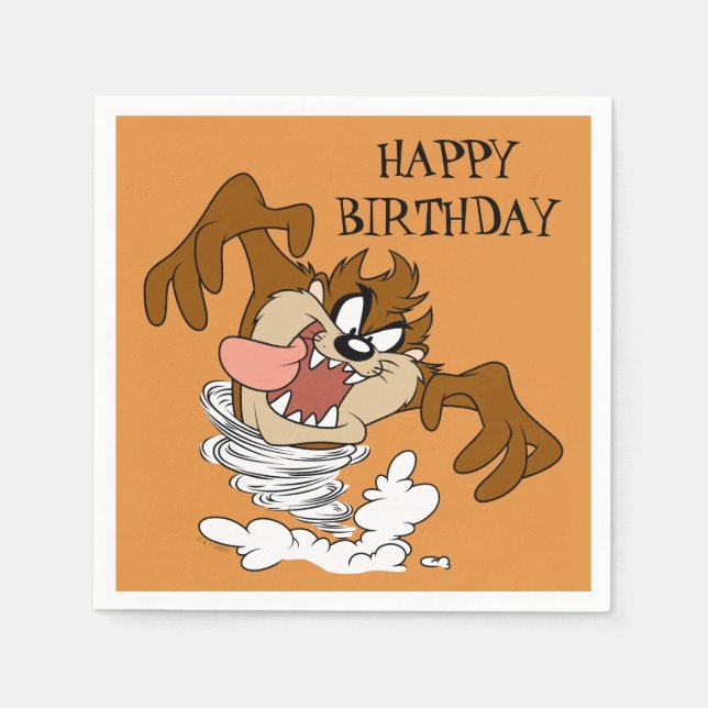 TAZ™ Whirling Tornado Napkin (Front)