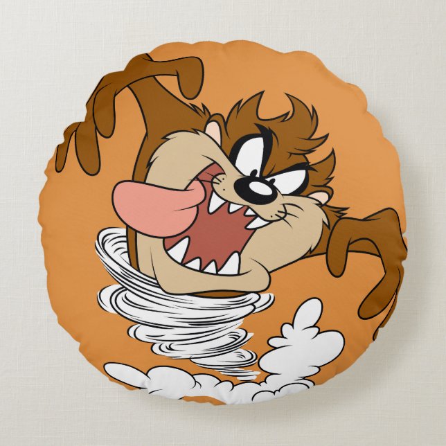 TAZ™ Whirling Tornado Round Cushion (Front)