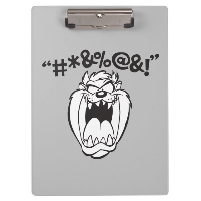 TAZ™ Yelling Expletives Clipboard (Front)