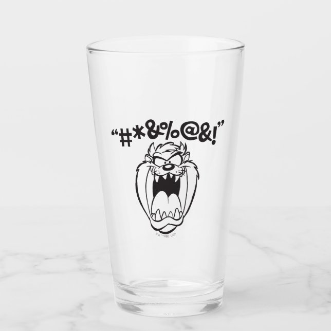 TAZ™ Yelling Expletives Glass (Front)