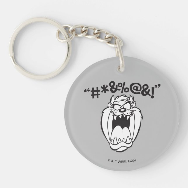 TAZ™ Yelling Expletives Key Ring (Front)