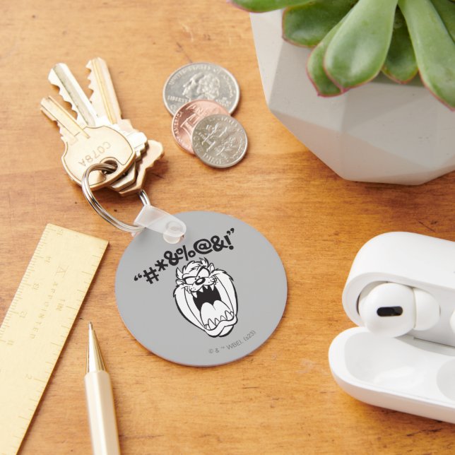 TAZ™ Yelling Expletives Key Ring (Desk)