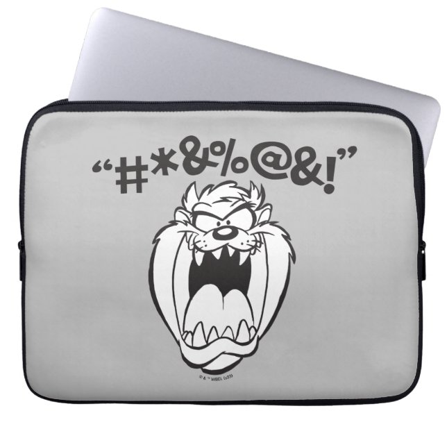 TAZ™ Yelling Expletives Laptop Sleeve (Front)