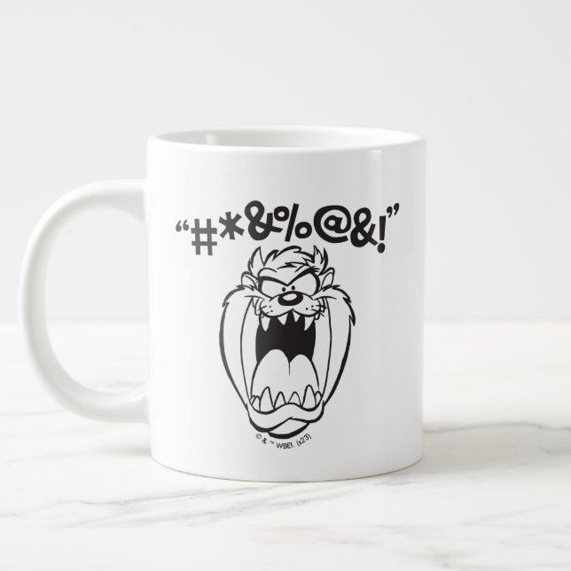 TAZ™ Yelling Expletives Large Coffee Mug (Left)