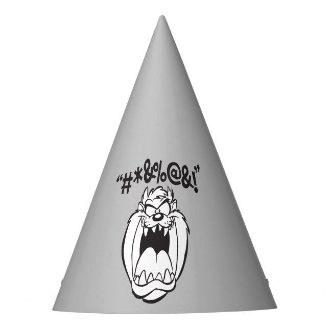 TAZ™ Yelling Expletives Party Hat (Front)