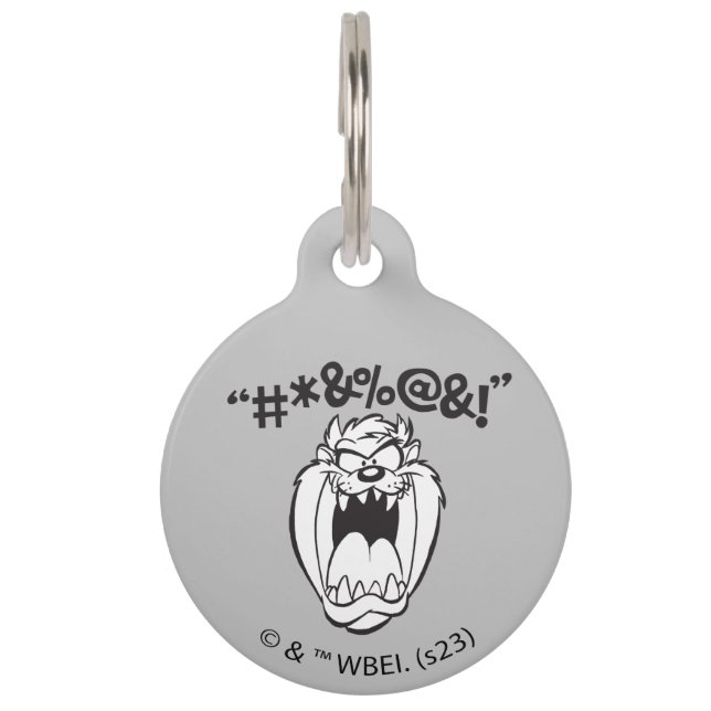 TAZ™ Yelling Expletives Pet Tag (Front)
