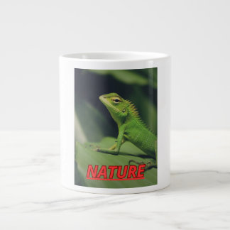 Taza con la foto de una iguana  large coffee mug