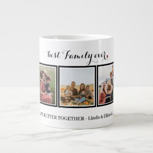 Taza De Café Gigante Best Family ever Photo Colla Large Coffee Mug