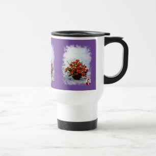 Taza De Viaje Bodegón de flores Travel Mug
