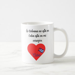 Taza imagen de Habana con frase exilio Coffee Mug