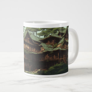 Taza Jumbo fantasy house forest Large Coffee Mug