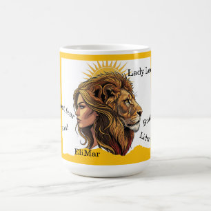 Taza Lady Leo León Zodíaco Coffee Mug