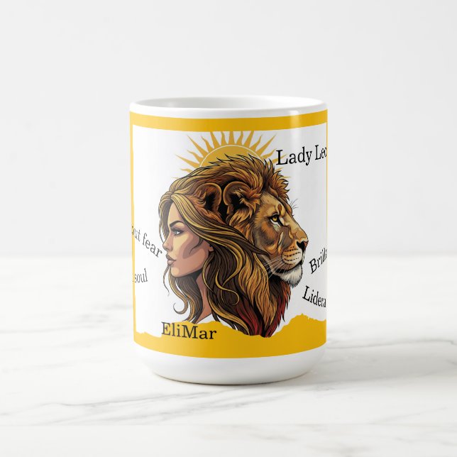 Taza Lady Leo León Zodíaco Coffee Mug (Center)