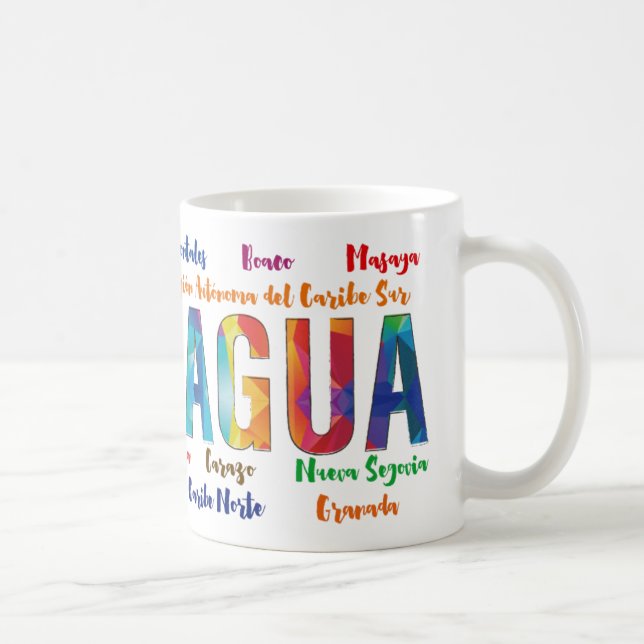 Taza Nicaragua y sus Departamentos Coffee Mug (Right)