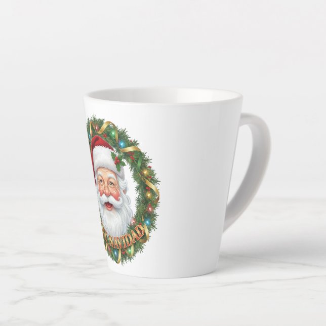 Taza Papá Noel Latte Mug (Right Angle)