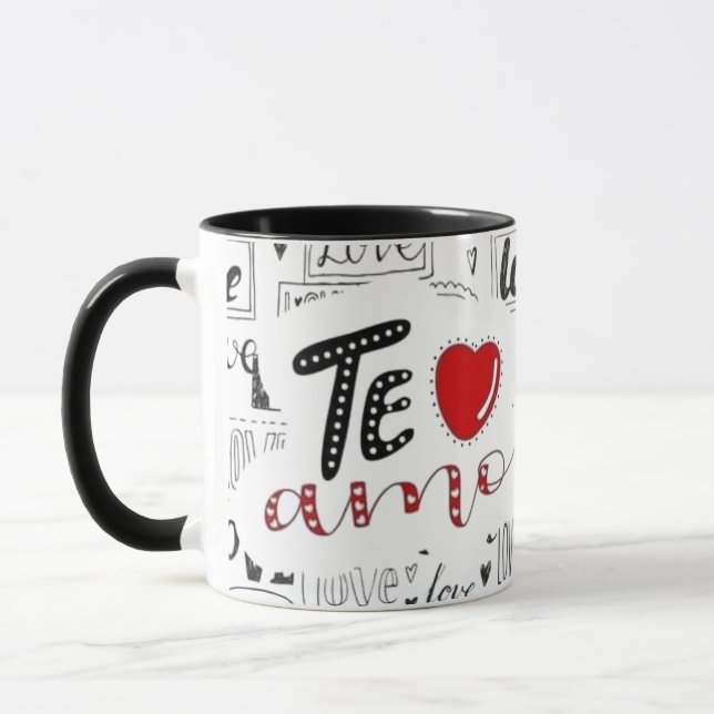Taza para café personalizada con foto de pareja mug (Left)