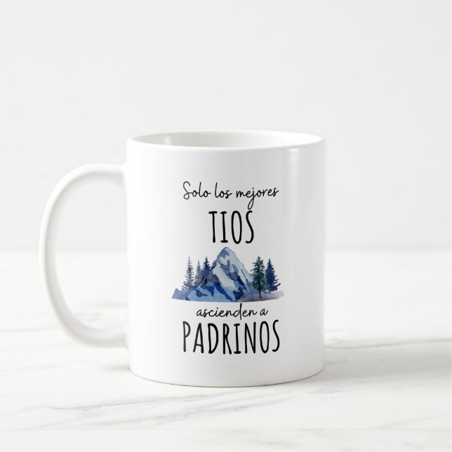Taza Personalizada Quieren Ser Mis Padrinos 2025 Coffee Mug (Left)