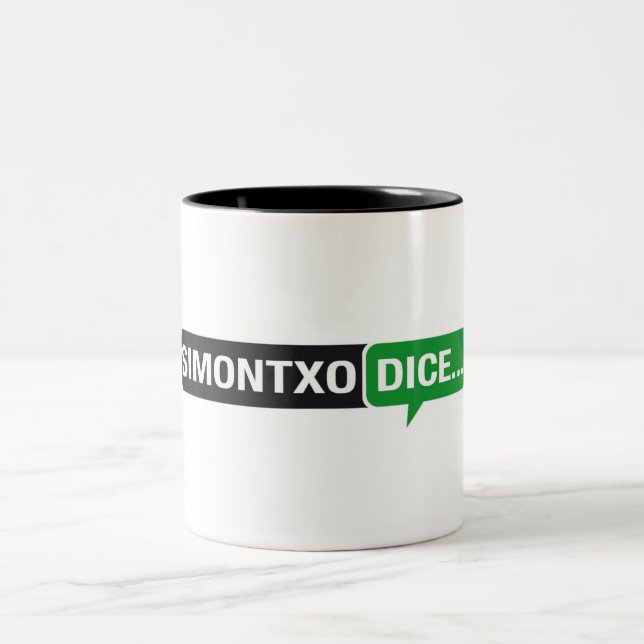 Taza Simontxo dice... Two-Tone Coffee Mug (Center)