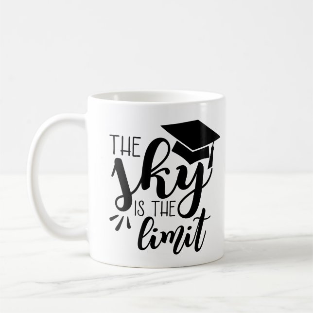 TAZA THE SKY IS THE LIMIT COFFEE MUG (Left)