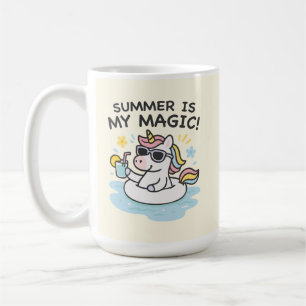Taza unicorn kawaii "Summer is my magic" Coffee Mug