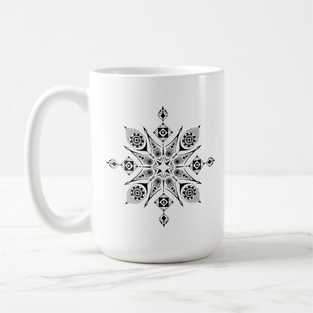 Taza with Mandala Coffee Mug (Left)