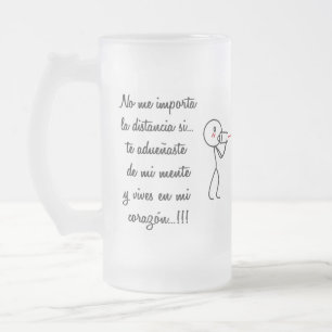 Tazas Frosted Glass Beer Mug