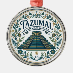 Tazumal El Salvador Metal Tree Decoration