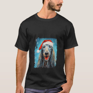 Tazy Saluki Christmas Long Hair Dog Tazi V Neck T-Shirt
