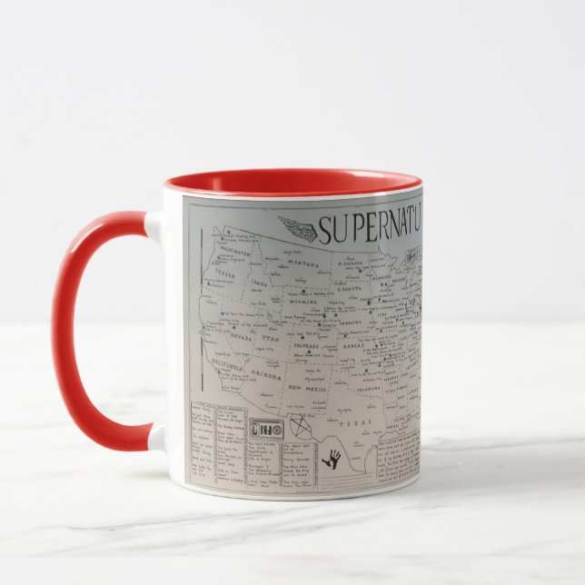 Tazza Fan Art di Supernatural disegnata Mug (Left)