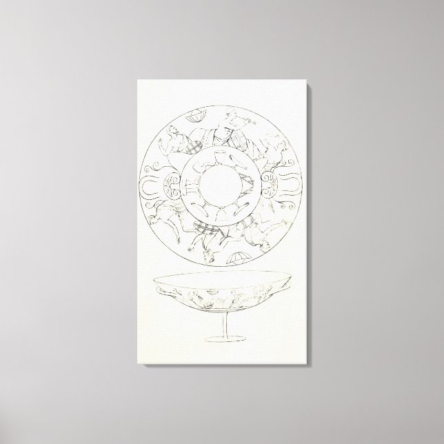 Tazza found at Tarquinia Canvas Print (Front)