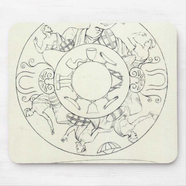 Tazza found at Tarquinia Mouse Mat (Front)