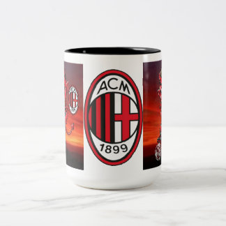 Tazza Milan calcio Two-Tone Coffee Mug