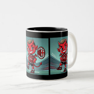 Tazza Milan calcio Two-Tone Coffee Mug