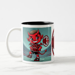 Tazza Milan calcio  Two-Tone Coffee Mug