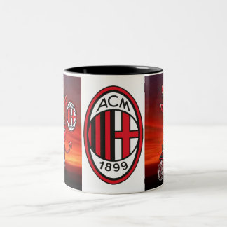 Tazza Milan calcio Two-Tone Coffee Mug