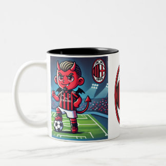 Tazza Milan calcio  Two-Tone Coffee Mug