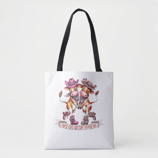 TB_04 Valentine Cowboy Tote Bag (Front)