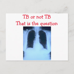 TB or not TB postcard
