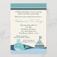 {TBA} 5x7 Nautical Boat Baby Shower Invitation