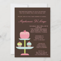 {TBA} 5x7 Sweet Treats Cake Baby Shower Invitation