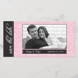 {TBA} 8x4" Baroque Pink Save the Date Announcement