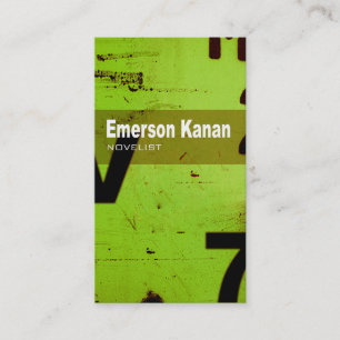 TBA Art Tech - Novelist Author Writer Business Card