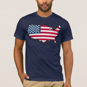 TBA AWARD WINNER American Map Flag T-Shirt