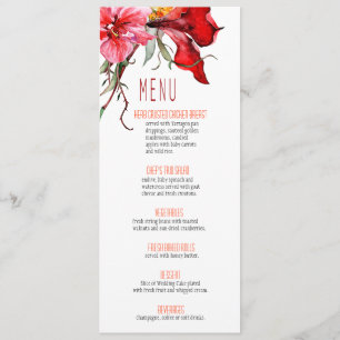 ::TBA:: Flora Botanica Flowers Wedding Menu