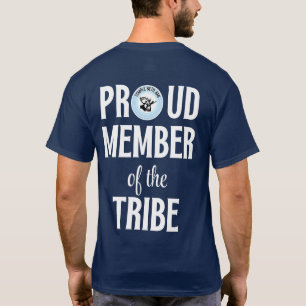TBA Proud Member of the Tribe White Font T-Shirt