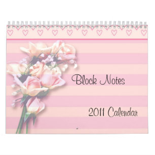 -TBA- Roses Block Notes 2011 Calendar