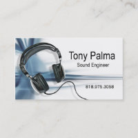 ::TBA:: Smooth Sound Engineer Music Business Card